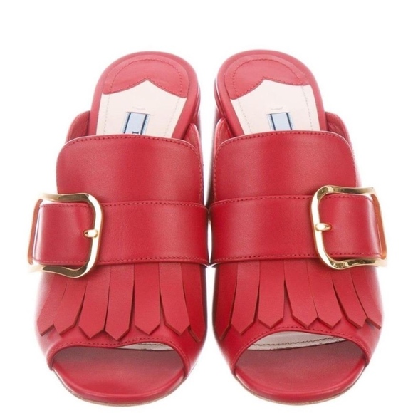 BRAND NEW Prada leather mules - Picture 2 of 6